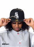 Black New Era 59FIFTY “SOX” Barbed-Wire Fitted Cap