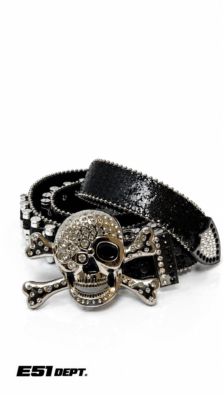 Skull Rhinestone Statement Belt (Unisex)