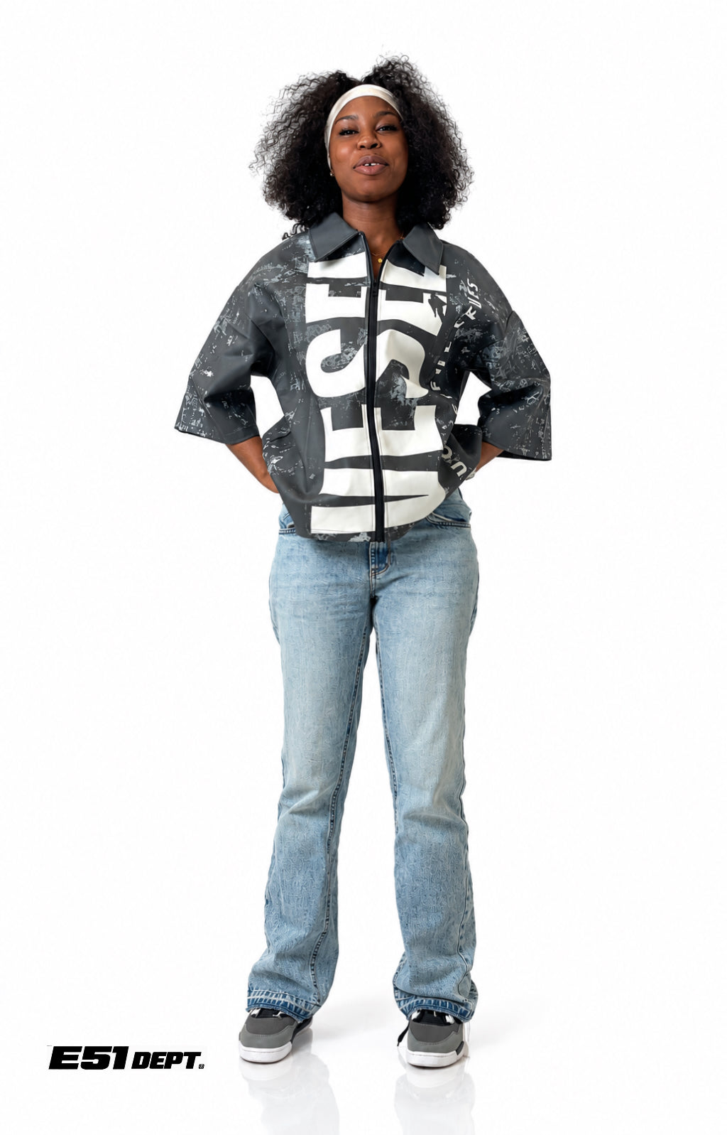 Heavyweight Leather Zip Shirt