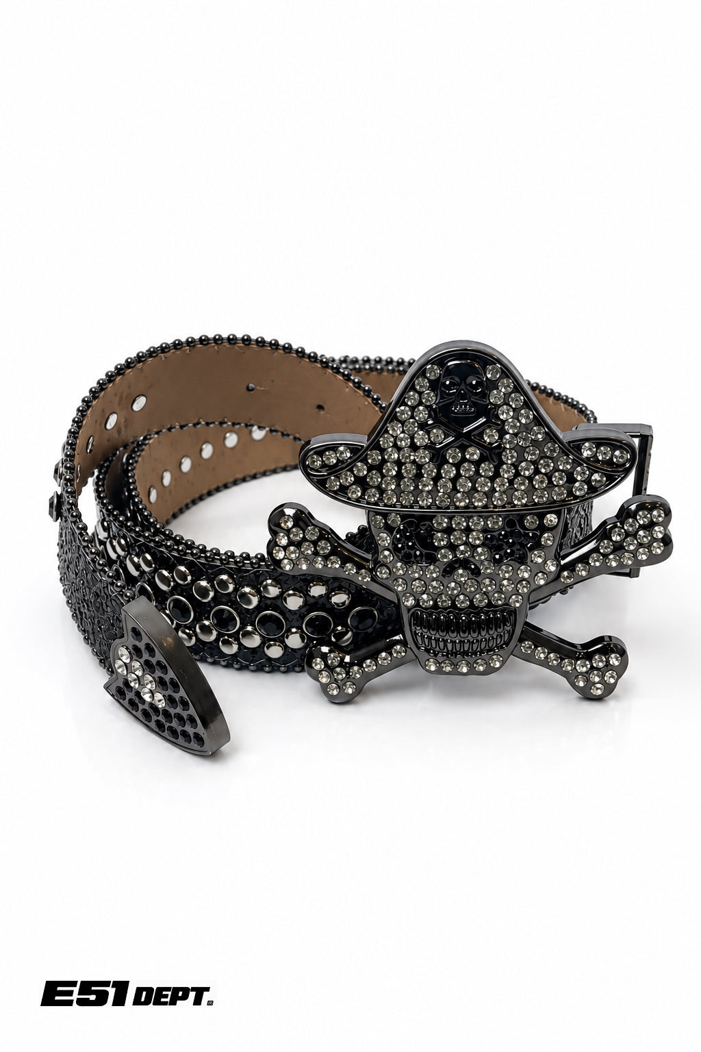 Skull Rhinestone Statement Belt (Unisex)